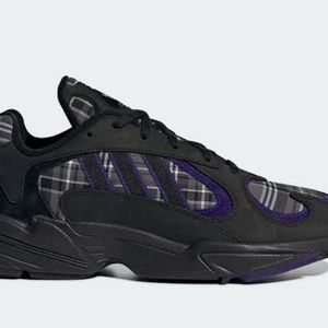 Adidas Yung-1 Shoes Men Size 10.5 US Black Purple